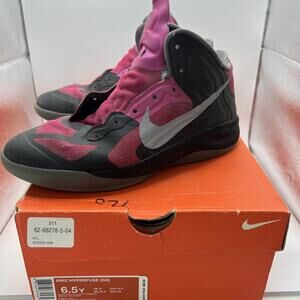 Nike Hyperfuse 525032-006 Black Pink High Top Sneakers Shoes Sz 6.5 Woman’s
